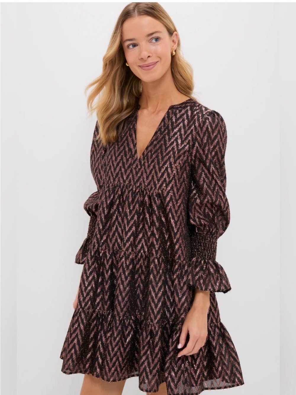 Pomander Place Tuckernuck Metallic Dress Large